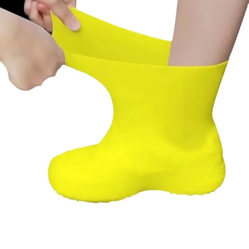 1-Pair-Silicone-WaterProof-Shoe-Covers-Lip-resistant-Rubber-Rain-Boot-Rain-Gear-Outdoor-Overshoes