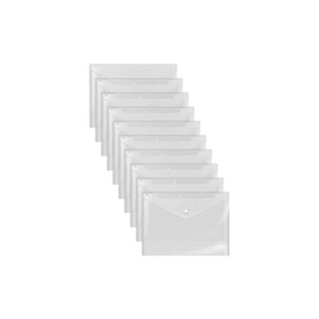 10-PCS-A4-Size-Plastic-Folders-for-Document-with-Snap-Closure-Folders-Bags-for-School-Office