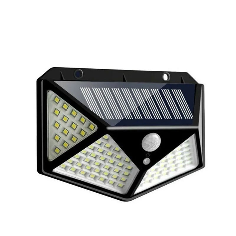 100 LED Solar Motion Sensor Wall Light – Waterproof Outdoor Garden Lamp and Street Lighting