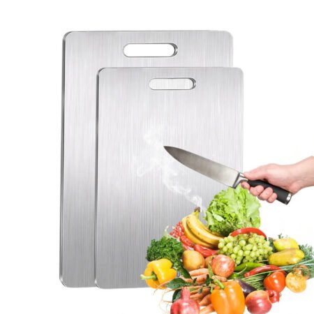 2pcs-Stainless-Steel-Cutting-Board-Set-Heavy-Duty-Non-Slip-BPA-Free-&-Rust-Proof