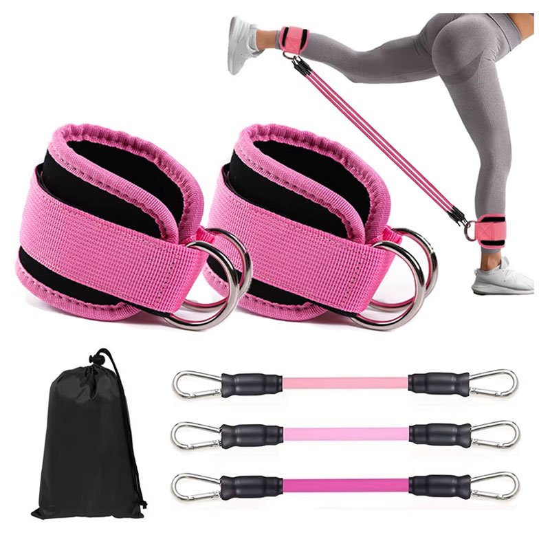 Ankle-Straps-Resistance-Bands-Set-Fitness-Workout-Exercise-Equipment-Ankle