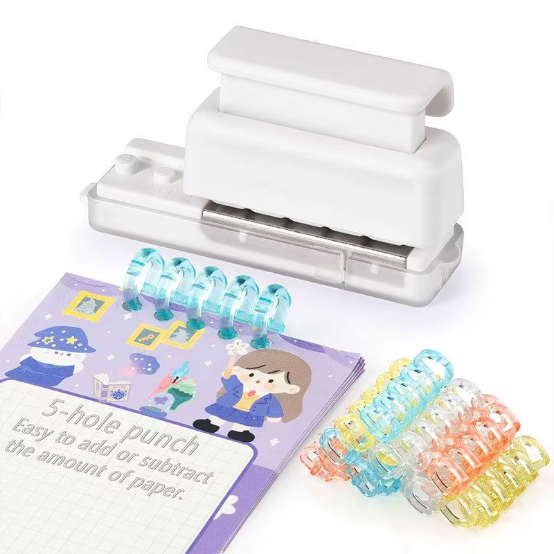 Mini-5-Holes-Puncher-A5-B5-A4-Loose-Leaf-Notebook-Paper-Puncher-Tool-Binding-Ring-Student
