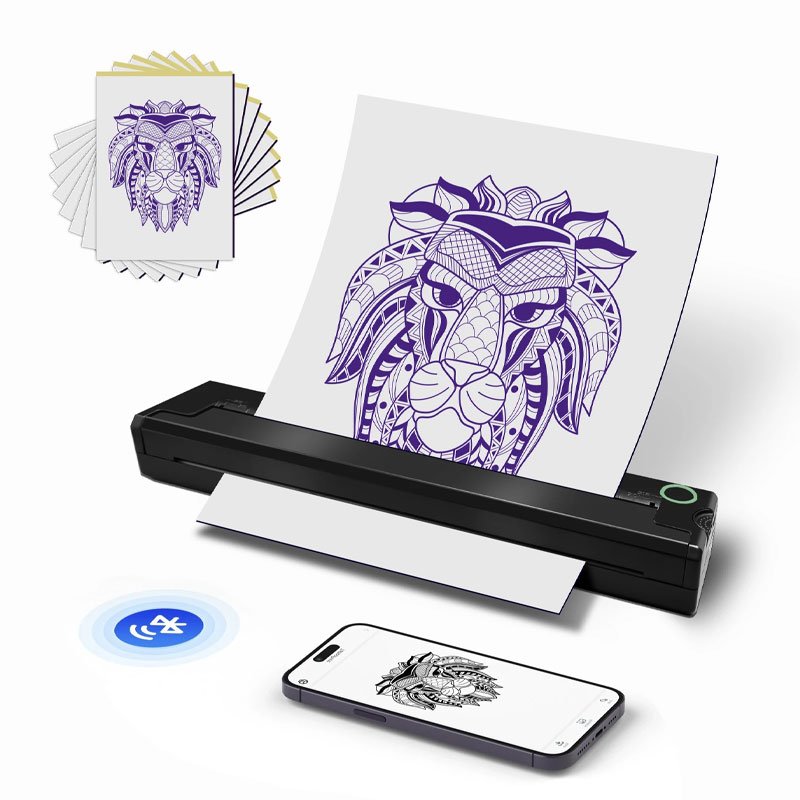 Portable-A4-Thermal-Printer-Photo-PDF-Word-Tattoo-Print-Document-Memo-Note-Inkless