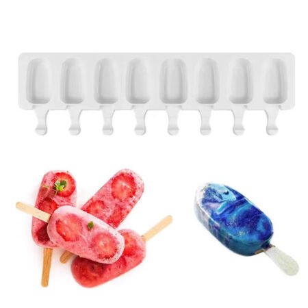 Silicone-Ice-Cream-Mold-DIY-Fruit-Juice-Ice-Tray，Popsicle-Mould，Baking