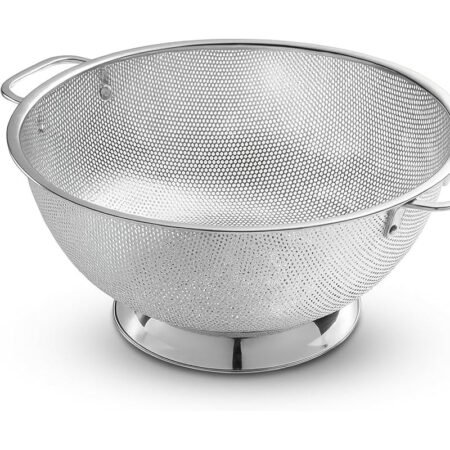 Stainless-Steel-Colander-With-Double-Handle-Food-Pasta-Strainer-Basket-With-Self-draining