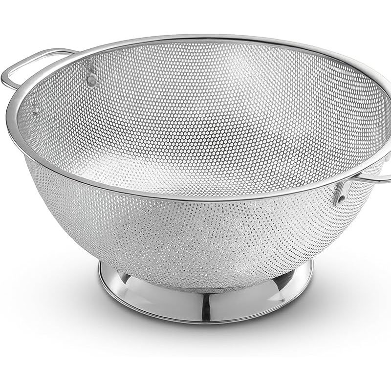 Stainless-Steel-Colander-With-Double-Handle-Food-Pasta-Strainer-Basket-With-Self-draining