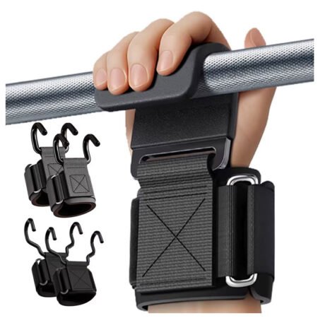 Weight-Lifting-Hooks,-Grips-Heavy-Duty-Pull-Up-Straps-Adjustable-for-Gym-Workout